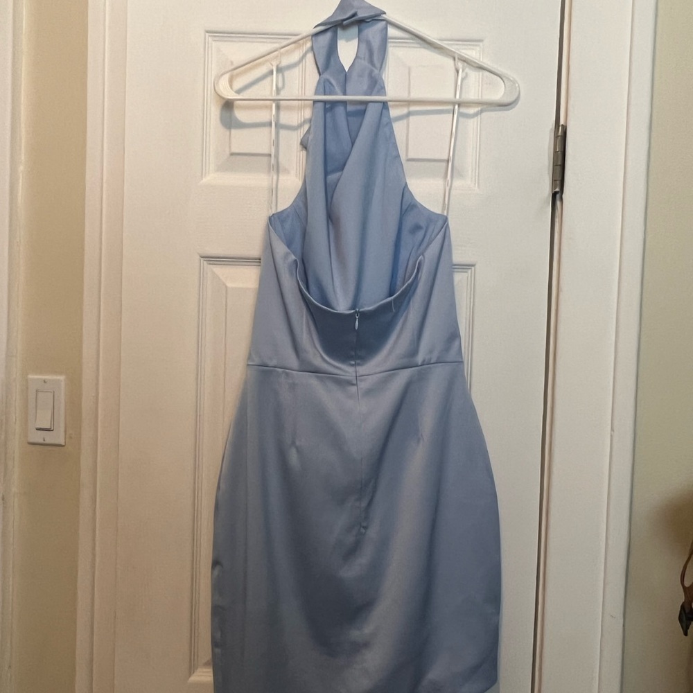Elliatt Camo Dress, Baby Blue, Size Small - Picture 5 of 6